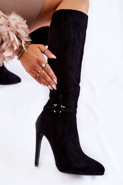Classic Suede Boots Black Linney