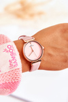 Women's Classic Watch On A Leather Strap Giorgio & Dario Pink
