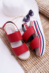 Women's Platform Sandals Red Aurera