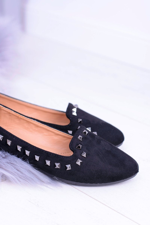Black Ballerina Lords with studs Randal