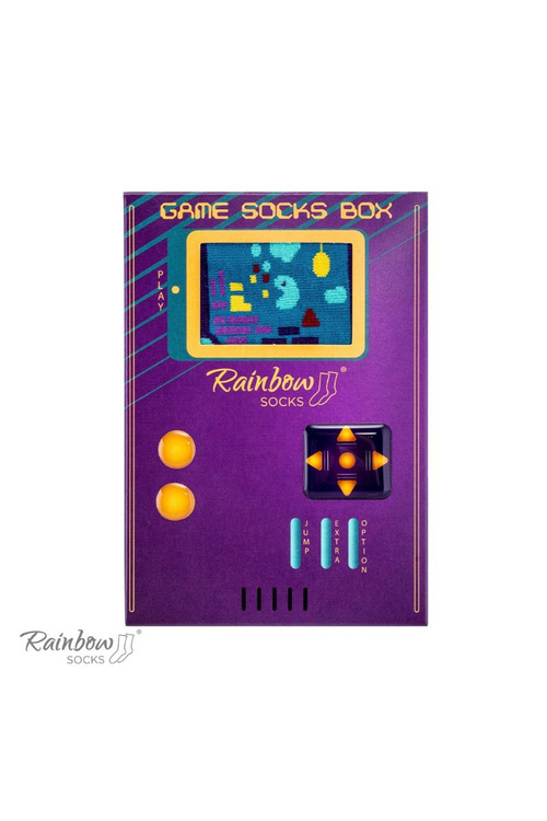 Rainbow Socks For Fans Of Console Games 2 Pairs