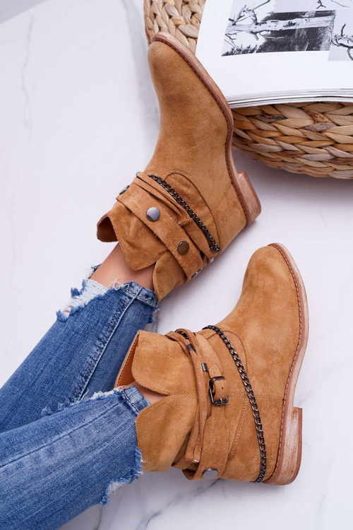 Women's A3705 Camel Lucky Stiletto Boots