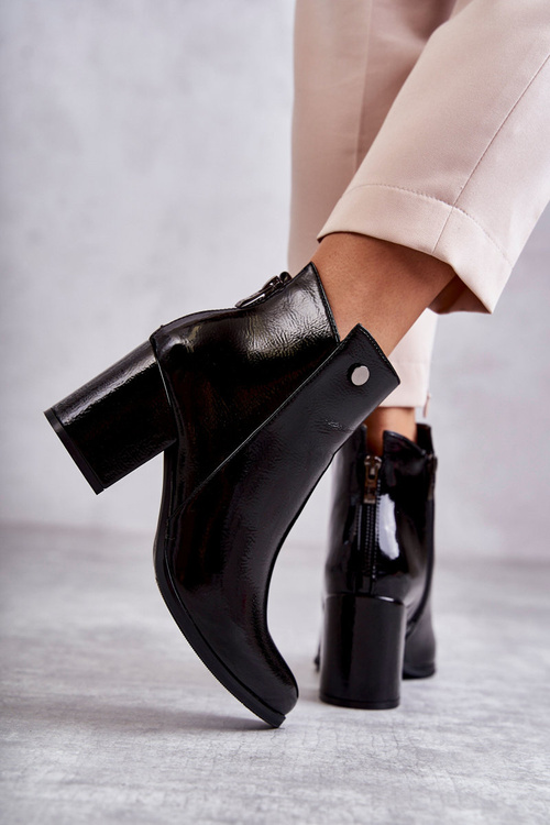 Women's Lacquered Boots La.Fi 260039B-LA Black