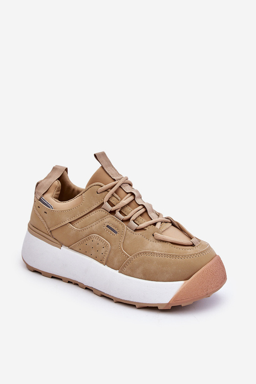 Buty Sportowe Damskie Platforma Beżowe Dakari