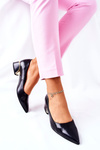 Leather Elegant Pumps Black Samira