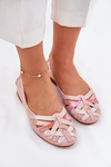 Ladies Leather Ballet Flats Maciejka 01358-51 Pink