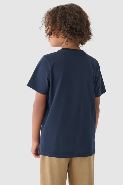 Boys Smooth Cotton T-shirt Navy 4F 4FJWMM00TTSHM1626-31S