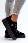 Low Women's Platform Sneakers Black Telirra