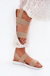 Classic Women's Slip-On Sandals Beige Felira