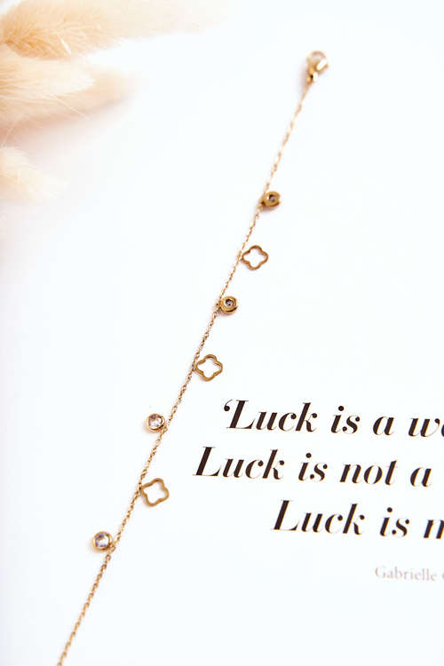 Classic Bracelet On A Thin Chain With Ornaments Gold