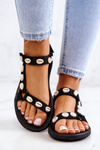Women's Sport Sandals Decorative Shells Black Conner