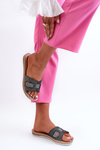 Comfortable Shiny Women's Slippers Inblu BA000050 Black