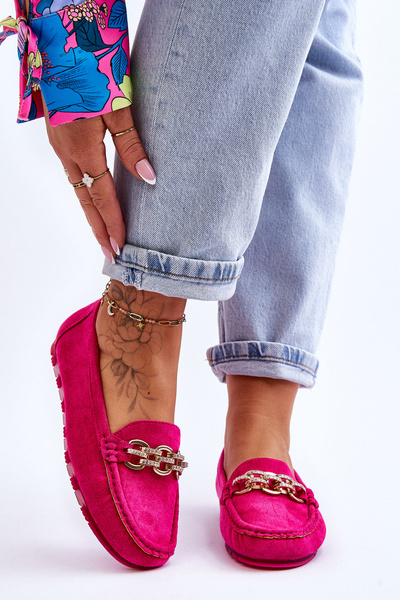 Women's Suede Loafers Fuchsia Sorento