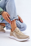 Women's Light Sports Shoes Memory Foam System Big Star LL274294 Beige
