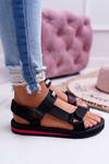 Women's Big Star Velcro Sandals Black DD274A282