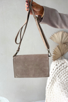 Bag Made of Natural Suede Beige Mirine
