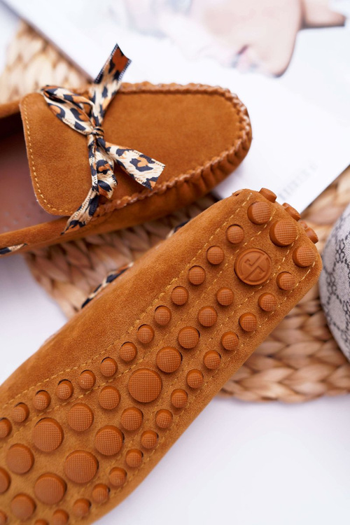 Lu Boo Comfortable Camel Plummy Women's Moccasins Lu Boo Comfortable Camel Plummy