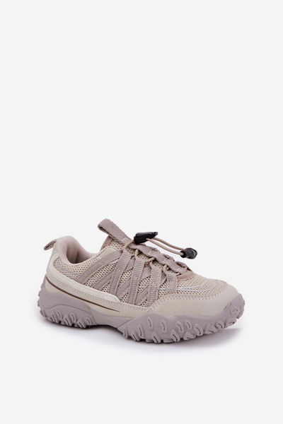 Dziecięce Sneakersy Ze Ściągaczem Jasnobeżowe Nanelita