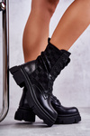 High Women's Boots Tied Black Verlon