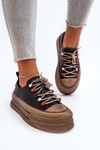 Women's Platform Sneakers GOE NN2N4053 Black