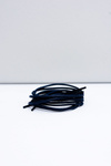 Corbby Navy Blue Waxed Thin Laces