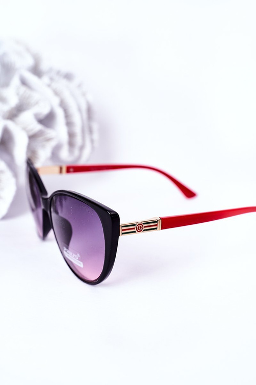 Women's Sunglasses Black-Red Ombre