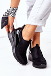 Slip-On Wedge Sneakers Vinceza 10593 Black