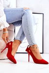 Women’s Stilettos Suede Red Leven