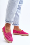 Espadryle Damskie Ażur Różowe One Lover 6605