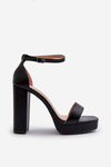 Black Trewenna High Heel Sandals