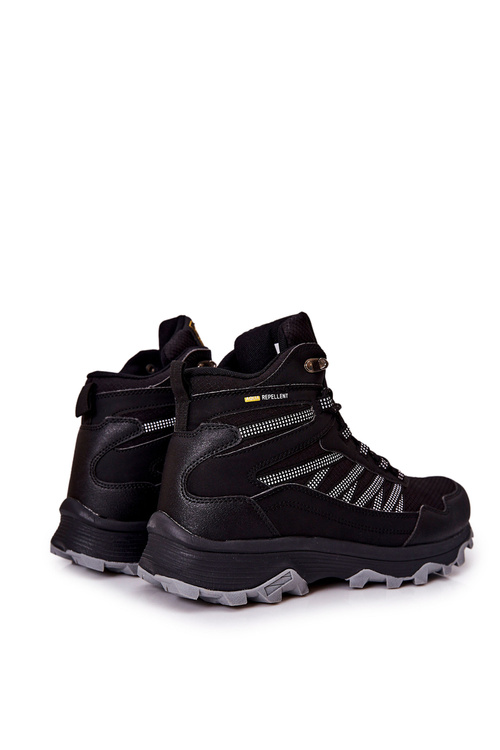 High-top Tiered Sports Shoes Black Deepmark