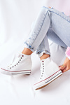 Leather Wedge Sneakers Cross Jeans II2R4024 White