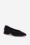Block heel pumps with eco suede black Karielle