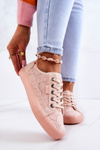 Openwork Sneakers BIG STAR JJ274059 Light pink