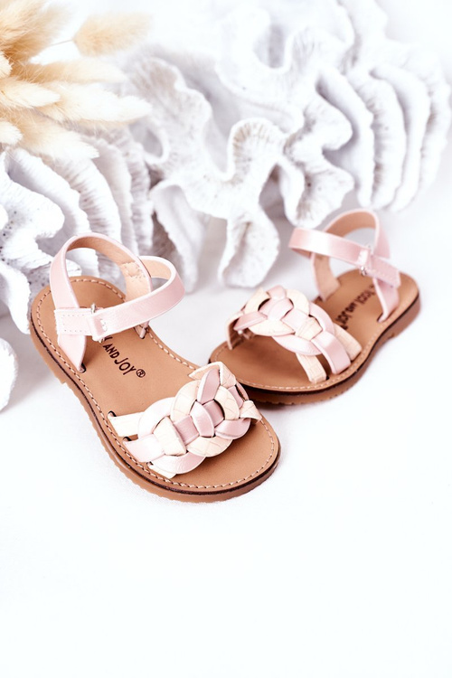 Children's Sandals With Snake Pattern Pink Baxlee