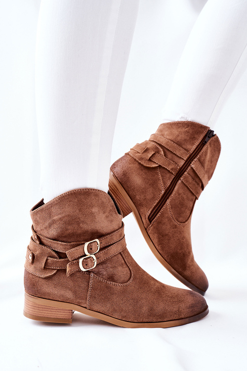 Women's Suede Boots Warmed Beige Castlerock