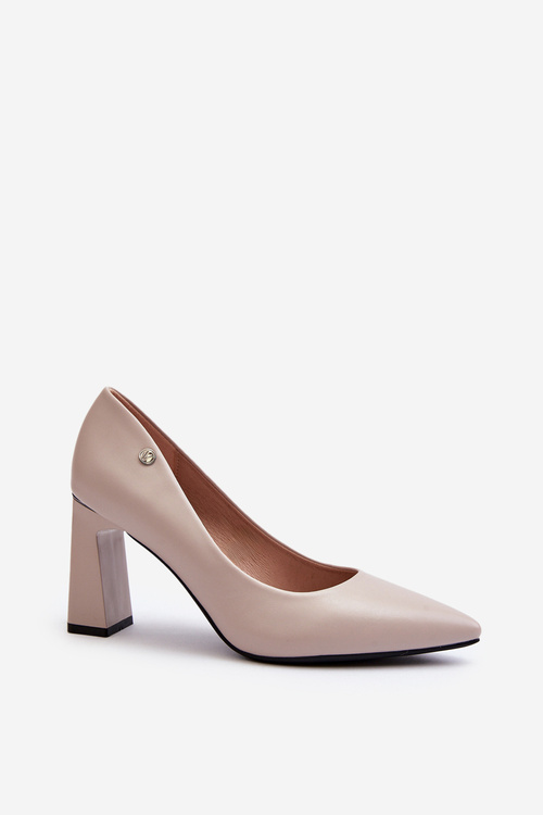 Gray Eco Leather Pumps Giseleni