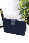 Women's Handbag Navy Blue Letterbox