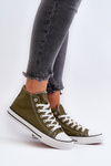Women's Dark Green Sneakers Socerio