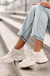 Sneakersy Buty sportowe Masywne Damskie Beżowe Toderus 23SP26-5999