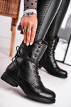 Women's Boots Warm With Zircons Black Seven Days