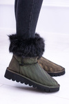 Women's Snow Boots High With Fur Fourrure