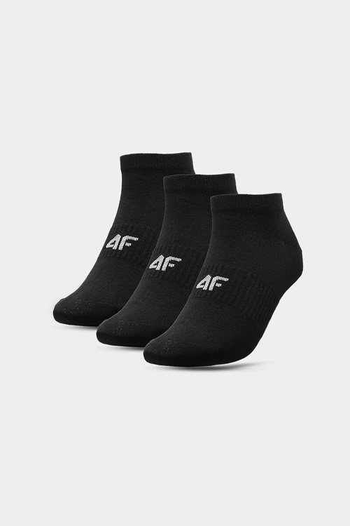 Black socks 4F Casual 3-PACK 4FAW23USOCF196-20S
