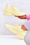 Sneakersy Buty Sportowe Skarpetkowe Żółte Nolene