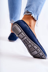 Women's Suede Loafers Navy Blue Millare