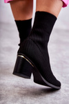 Women's Boots With Elastic Sock Black Carmon