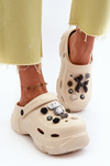 Foam Women's Lightweight Clogs on Chunky Sole Beige Matirra