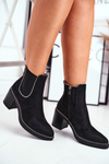 Women's Boots On Heel Black Let Me