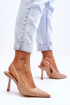 Classic Pointed Heels Beige Whitley