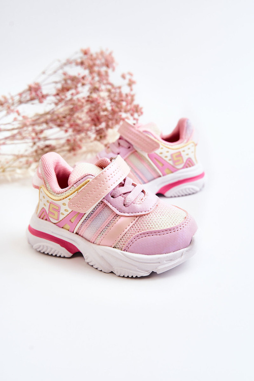 Children's Light Sport Shoes With Velcro Pink Akella